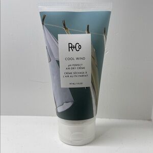 R+Co Cool Wind Air-Dry Creme with White and Blue Design